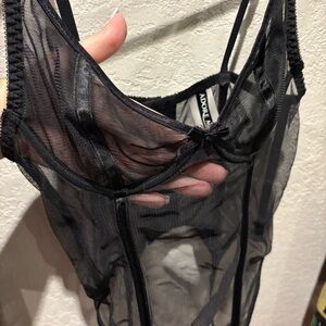 Adore Me Black Sheer Chemise